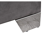 Кровать двуспальная серая с высоким мягким изголовьем Heart of the Bedroom варинант исполнения - 3 | Loft Concept в Красноярске