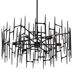 Люстра черная остроконечной формы Black Satin варинант исполнения - 4 | Loft Concept в Красноярске