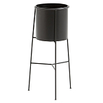 Кашпо из металла Elevated Planters черное варинант исполнения - 1 | Loft Concept в Красноярске