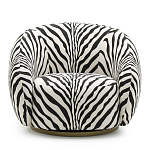 Кресло Bear с принтом Зебра варинант исполнения - 2 | Loft Concept в Красноярске