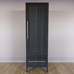 Узкий Шкаф Primo с 2 выдвижными ящиками Черный дуб варинант исполнения - 2 | Loft Concept в Красноярске