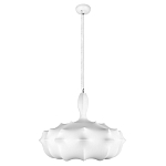 Подвесной светильник с белым фигурным абажуром и мягкими волнистыми краями Cloud Motion  варинант исполнения - 11 | Loft Concept в Красноярске