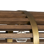 Люстра линейная полукруглой формы Wooden Horseshoe варинант исполнения - 1 | Loft Concept в Красноярске