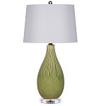 Настольная лампа зеленая грушевидной формы Rich Green Glaze варинант исполнения - 3 | Loft Concept в Красноярске