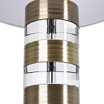 Настольная лампа с цилиндрическим основанием и белым абажуром Crystal Harmony  варинант исполнения - 2 | Loft Concept в Красноярске