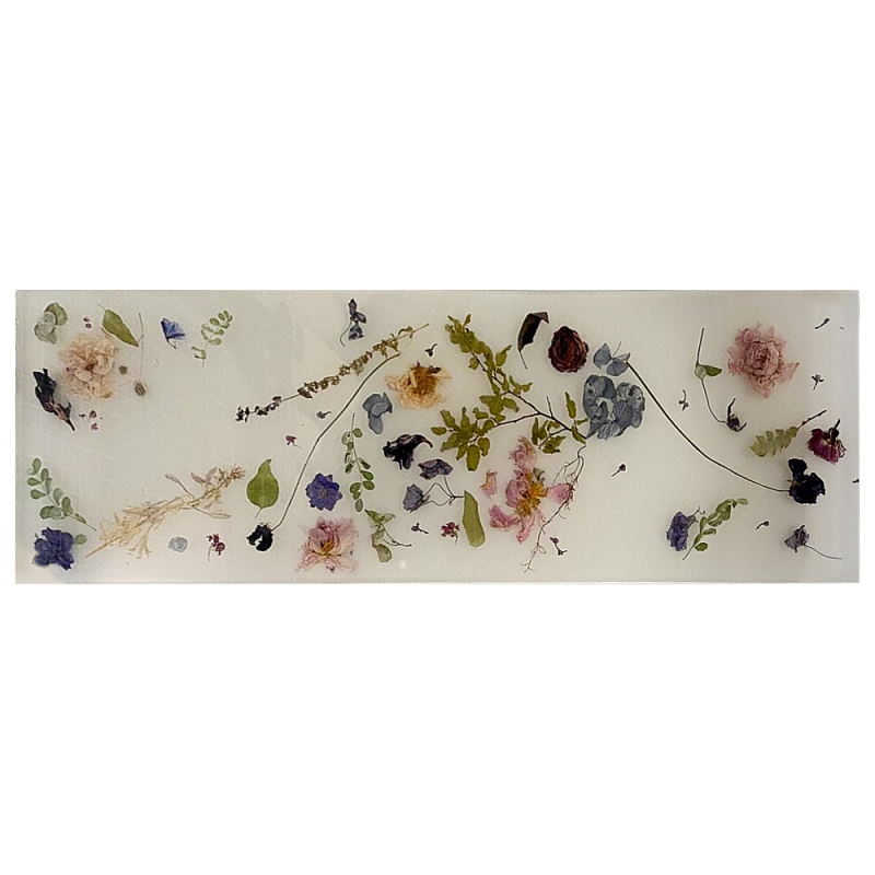 Поднос для ванны из эпоксидной смолы с цветами белая Epoxy Resin Flowers Bath Tray White Белый Мульти Поднос для ванны из эпоксидной смолы с цветами белая Epoxy Resin Flowers Bath Tray White Белый Мульти в Красноярске | Loft Concept