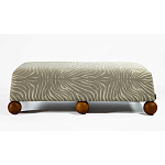 Банкетка Wakonda Gray Zebra с деревянными шариками  варинант исполнения - 2 | Loft Concept в Красноярске