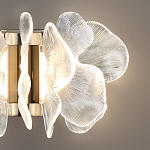 Бра с крупными прозрачными лепестками с рельефной поверхностью Ethereal Bloom варинант исполнения - 5 | Loft Concept в Красноярске