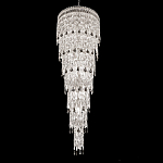 Люстра многоярусная каскадная с хрустальными подвесками Roul Crystal Light варинант исполнения - 1 | Loft Concept в Красноярске