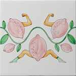 Плитка дизайнерская Сила в лимонах варинант исполнения - 2 | Loft Concept в Красноярске