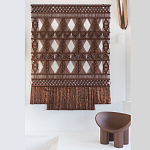 Панно Макраме коричневый цвет  варинант исполнения - 4 | Loft Concept в Красноярске