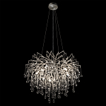 Люстра подвесная с прозрачными стеклянными подвесками в форме капель Диаметр 60 см Droplet Chandelier варинант исполнения - 13 | Loft Concept в Красноярске