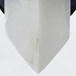 Бра черного цвета металлическое с вертикальным плафоном из алебстра Alora варинант исполнения - 3 | Loft Concept в Красноярске