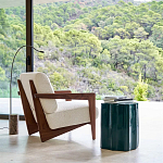 Кресло с обивкой из белого букле Armchair White Boucle варинант исполнения - 6 | Loft Concept в Красноярске