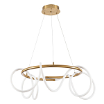 Люстра подвесная кольцевая и изогнутыми светодиодными трубками Luke Lampco Tracer Lamp варинант исполнения - 1 | Loft Concept в Красноярске