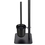 Держатель для туалетной бумаги с подвесным ершиком Black Bathroom Accessory варинант исполнения - 4 | Loft Concept в Красноярске