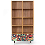 Широкий стеллаж с принтом Elise Rack варинант исполнения - 7 | Loft Concept в Красноярске