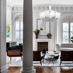 Подвесной светильник с белым фигурным абажуром и мягкими волнистыми краями Cloud Motion  варинант исполнения - 19 | Loft Concept в Красноярске