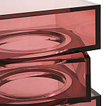 Стол журнальный в форме кубов Acrylic Furniture Lumina Crimson Clarity варинант исполнения - 3 | Loft Concept в Красноярске