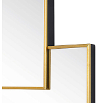 Золотое зеркальное панно из зеркальных квадратов Overlapping варинант исполнения - 1 | Loft Concept в Красноярске