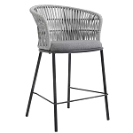 Стул барный с декоративным плетением на спинке и подлокотниках Chair Weave варинант исполнения - 2 | Loft Concept в Красноярске