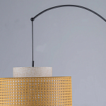 Торшер с декоративным поясом из плетеного бамбука Biuloggicu варинант исполнения - 7 | Loft Concept в Красноярске