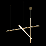 Люстра с 3-мя  пересекающимися цилиндрическими плафонами на тонких тросах Trumpet tube варинант исполнения - 5 | Loft Concept в Красноярске