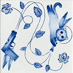 Плитка с узором Пистолеты варинант исполнения - 1 | Loft Concept в Красноярске