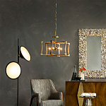 Подвесной светильник в форме фонаря коричневый Brown Eco Lantern варинант исполнения - 2 | Loft Concept в Красноярске