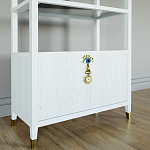 Стеллаж со стеклянными полками Elsa Dreams White варинант исполнения - 2 | Loft Concept в Красноярске