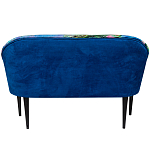 Диван двухместный из натурального бука синий с цветным принтом Impressionism in Art варинант исполнения - 2 | Loft Concept в Красноярске