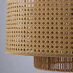 Подвесной светильник с абажуром из плтеного бамбука Light Inside the Cell варинант исполнения - 8 | Loft Concept в Красноярске