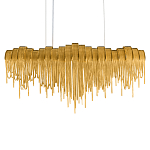 Люстра подвесная с металлическими дугами и длинными цепочками 115 см Atlantis Chain варинант исполнения - 8 | Loft Concept в Красноярске