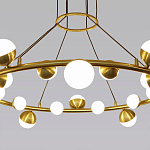 Люстра подвесная светодиодная с плафонами в форме шара Italian Globe Cedar Moss Light варинант исполнения - 2 | Loft Concept в Красноярске