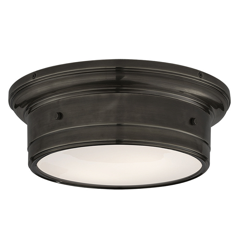 Потолочный светильник круглый черного цвета Modern Simple Ceiling Light Черный Белый Потолочный светильник круглый черного цвета Modern Simple Ceiling Light Черный Белый в Красноярске | Loft Concept