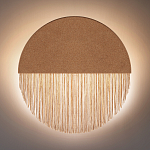 Бра круглое натуральная пробка с бахромой Natural Cork варинант исполнения - 4 | Loft Concept в Красноярске