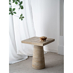 Столик приставной с квадратной столешницей Textured Cream Table варинант исполнения - 9 | Loft Concept в Красноярске