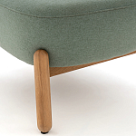 Кресло на деревянных ножках Olguin Green Chair варинант исполнения - 5 | Loft Concept в Красноярске