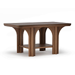 Стол кофейный деревянный с арочным основанием Arch Passage варинант исполнения - 1 | Loft Concept в Красноярске