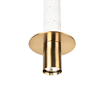 Подвесной светильник с узким цилиндрическим плафоном и золотым металлическим декором Concrete Pipe варинант исполнения - 15 | Loft Concept в Красноярске