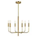 Люстра с 6-ю лампами на тонких изогнутых рожках в современном стиле Feiss варинант исполнения - 2 | Loft Concept в Красноярске