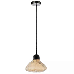 Подвесной светильник с янтарным фактурным плафоном Lamp with Frozen Glass Effect варинант исполнения - 3 | Loft Concept в Красноярске