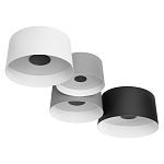 Потолочный светильник с 4-мя цилиндрическими абажурами белого серого и черного цвета Urban Dome варинант исполнения - 3 | Loft Concept в Красноярске