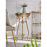 Столик приставной на фигурном подножии Magnificent Century варинант исполнения - 4 | Loft Concept в Красноярске