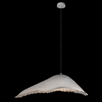Подвесной светильник с асимметричным волнообразным абажуром и фактурной бахромой по краю Tactile Line варинант исполнения - 9 | Loft Concept в Красноярске