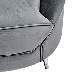 Диван с мягкой обивкой из ткани серый Ethan Sofa варинант исполнения - 3 | Loft Concept в Красноярске