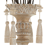 Люстра с состаренными резными элементами Big Graceful Profile варинант исполнения - 3 | Loft Concept в Красноярске