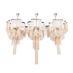 Люстра большая из золотистых металлических цепочек Atlantis Chain варинант исполнения - 2 | Loft Concept в Красноярске