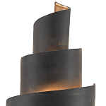 Бра в форме спирали черное с золотой внутренней отделкой Warm Glow варинант исполнения - 1 | Loft Concept в Красноярске