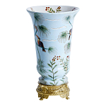 Ваза из фарфора с бронзовыми элементами Tropical Garden варинант исполнения - 2 | Loft Concept в Красноярске